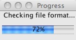 Progress bar window